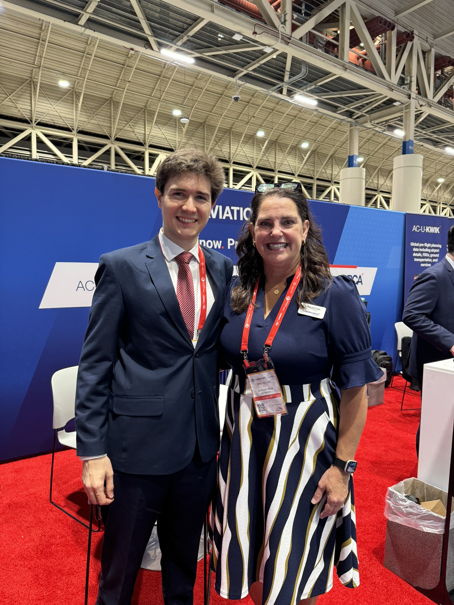 Meeting with Sara Hellon from Aviation Week, a longtime supporter of ObjectAviation